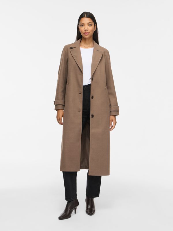 Vila VIFEMKE L/S BUTTON LONG COAT - NOOS Falcon 14115074