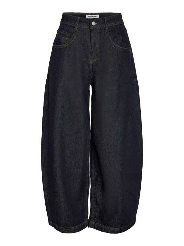 Noisy May NMNOAH MW BARREL JEANS AZ013DB NOOS Dark Blue Denim/AZ004DB 27038887