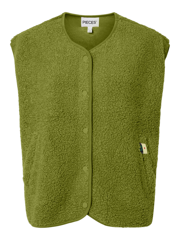 Pieces PCKATTY TEDDY VEST NOOS BC Woodbine 17162344