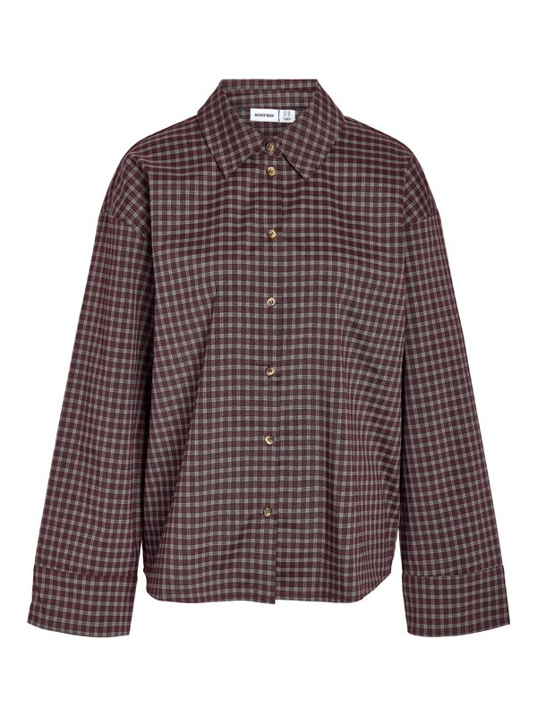 Noisy May NMKILAH L/S SCARFSHIRT Hot Fudge/BIRCH 27039529