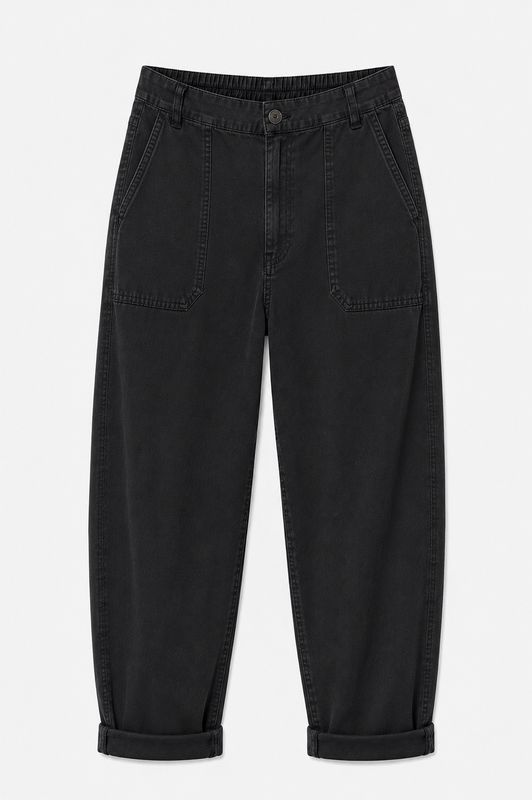 Basements barrel jeans zwart Carly-AW