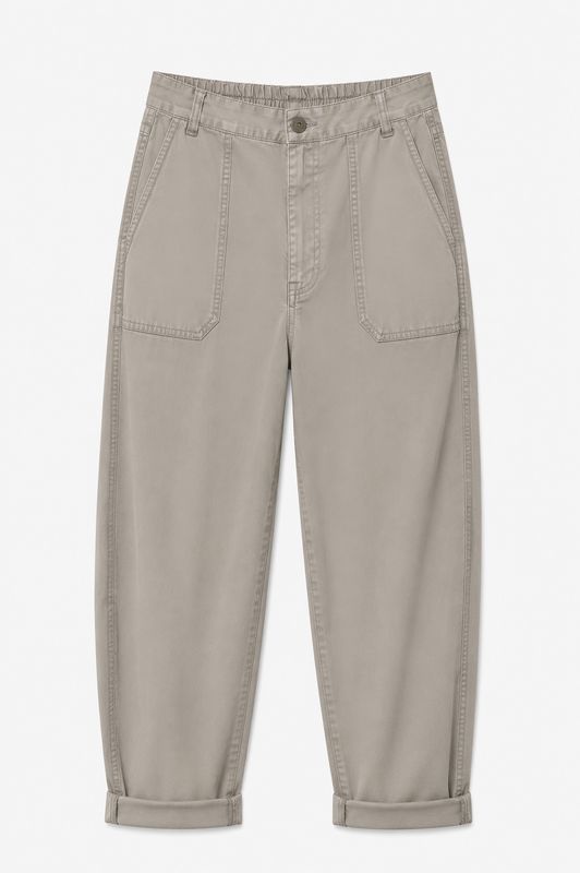 Basements barrel jeans taupe Carly-AW