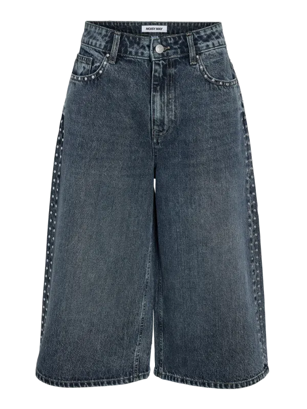 Noisy May NMOREON WINDIE MW STUD JORTS AZ480M: Medium Blue Denim/AZ480MB 2703889