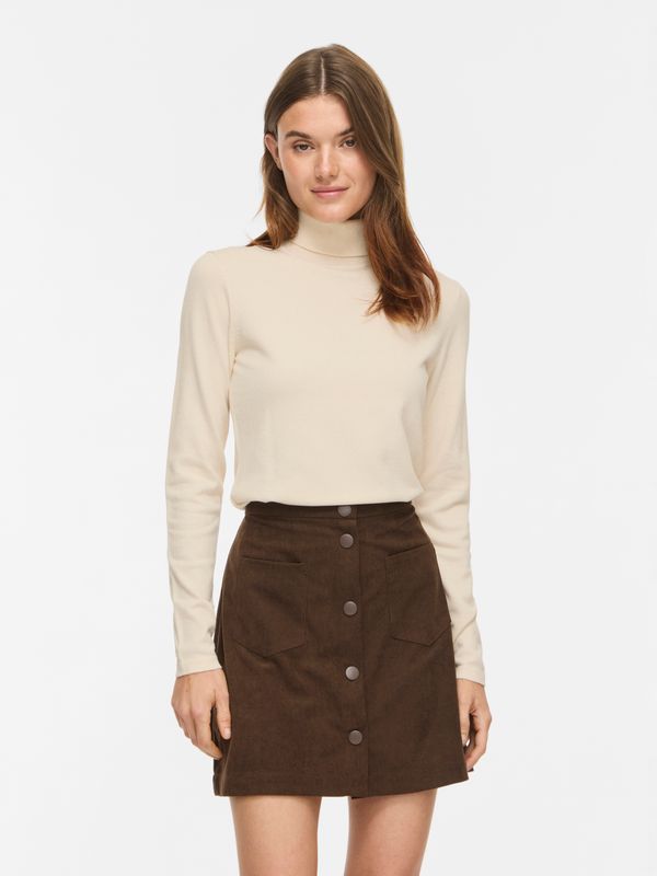 Vila VIMALU ROLLNECK L/S KNIT TOP NOOS Sandshell/MELANGE 14115276