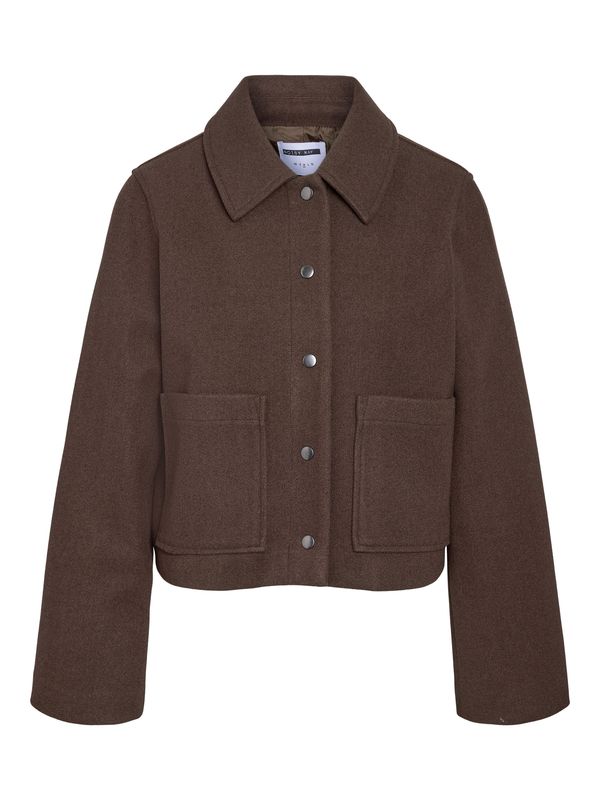 Noisy May NMLUCY SHORT JACKET NOOS Chocolate Brown/Melange 27037762
