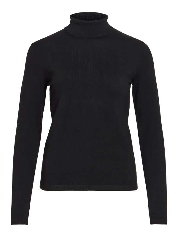 Vila VIMALU ROLLNECK L/S KNIT TOP NOOS Black Beauty 14115276