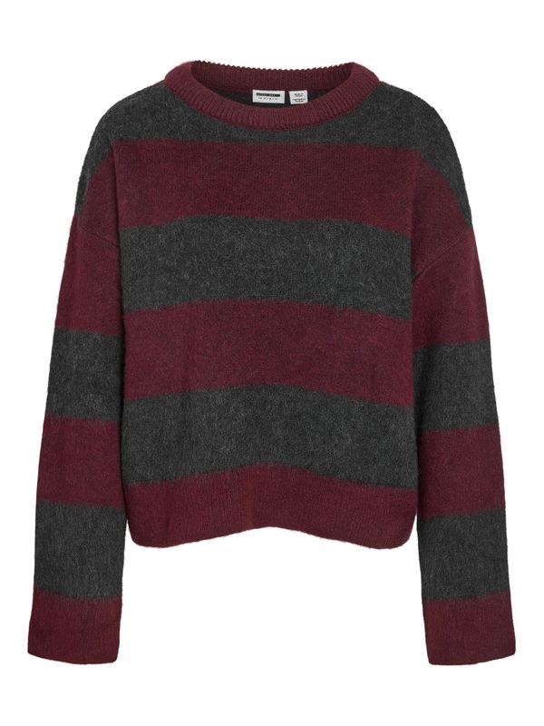 Noisy May NMSOFF L/S O-NECK KNIT NOOS Fig/OBSIDIAN 27037966