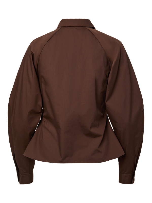 Pieces PCELODIE L/S SHIRT WVN Chicory Coffee 17167767
