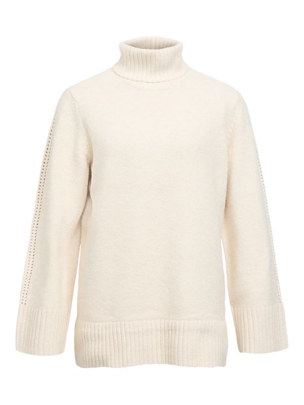 Object OBJMALI L/S LO ROLLNECK PULLOVER NO: Birch/Melange 23049219