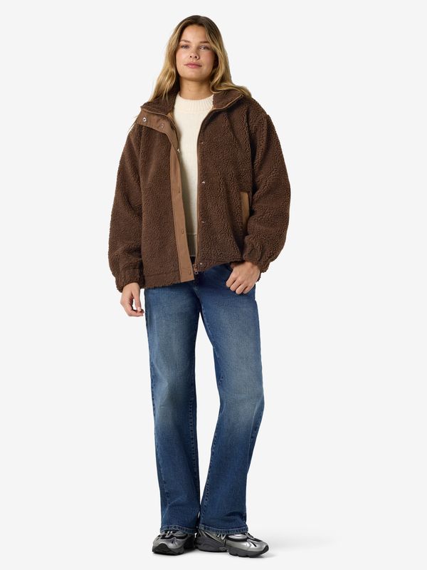 Noisy May NMMATHEA TEDDY MIX JACKET DD Chocolate Brown 27037797