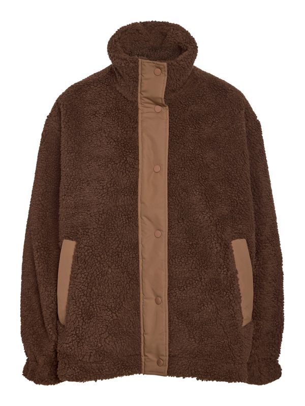 Noisy May NMMATHEA TEDDY MIX JACKET DD Chocolate Brown 27037797