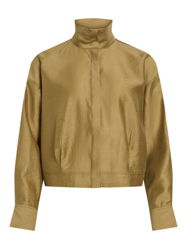 Vila ROUSTINA L/S HIGH NECK SHIRT/1 Gothic Olive 14112482