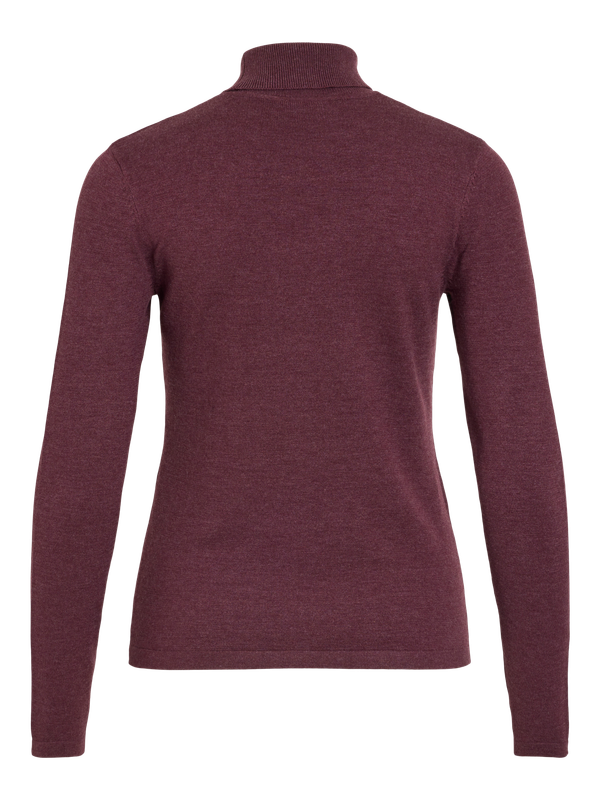 Vila VIMALU ROLLNECK L/S KNIT TOP NOOS Port Royale/MELANGE 14115276