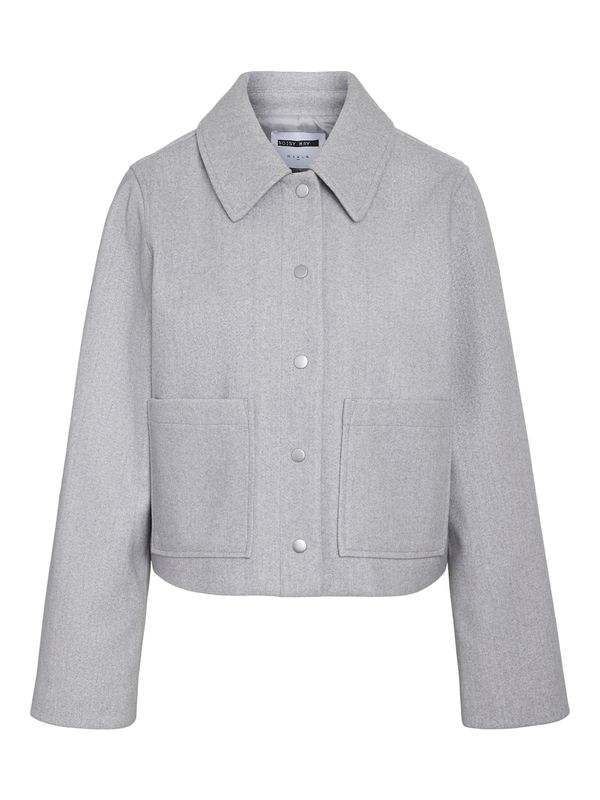Noisy May NMLUCY SHORT JACKET NOOS Light Grey Melange 27037762