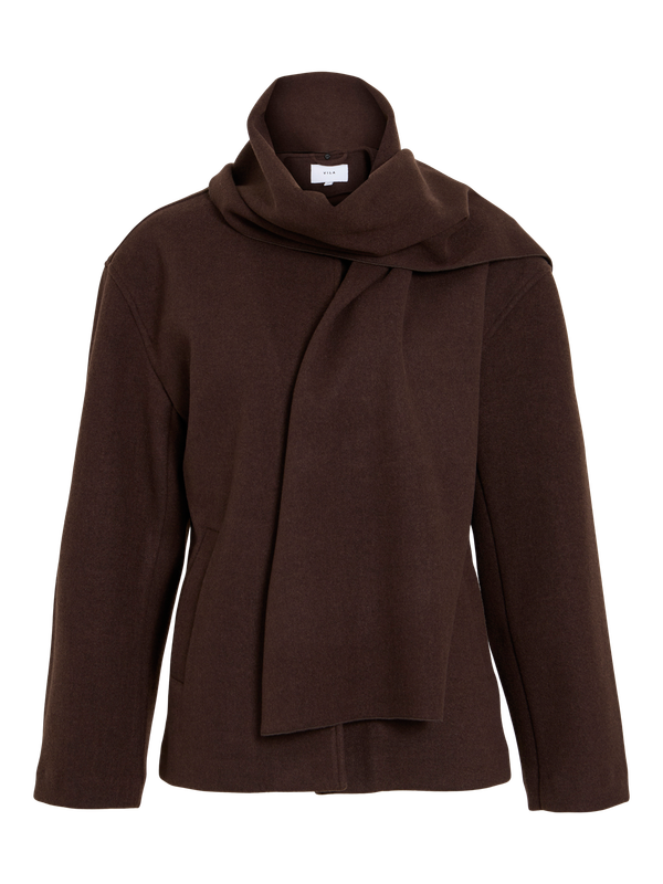 Vila VILUCIA L/S DETAIL JACKET/BFS Coffee Bean 14120612