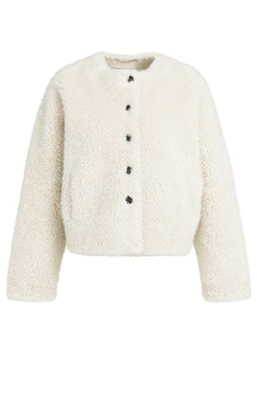 YaYa Oversized korte jas BLEACHED SAND BEIGE 02-001092-609