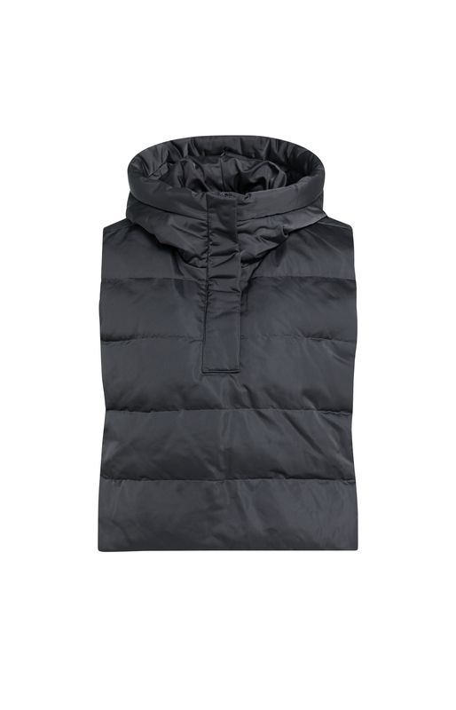 YaYa Nylon gevoerde binnenbodywarmer HOLE BLACK 02-021011-609