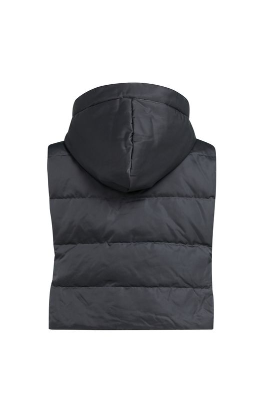 YaYa Nylon gevoerde binnenbodywarmer HOLE BLACK 02-021011-609