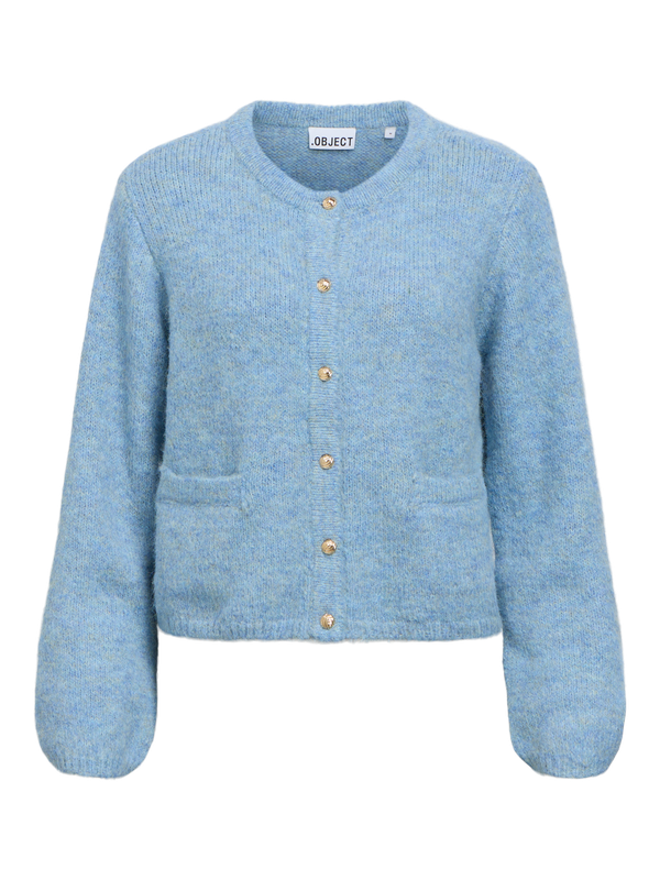 Object OBJSAGGIA RE L/S KNIT CARDIGAN NOOS Blue Shadow/Melange 23046886