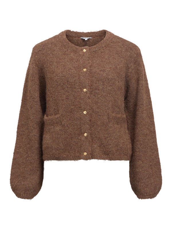 Object OBJSAGGIA RE L/S KNIT CARDIGAN NOOS Carafe/Melange 23046886
