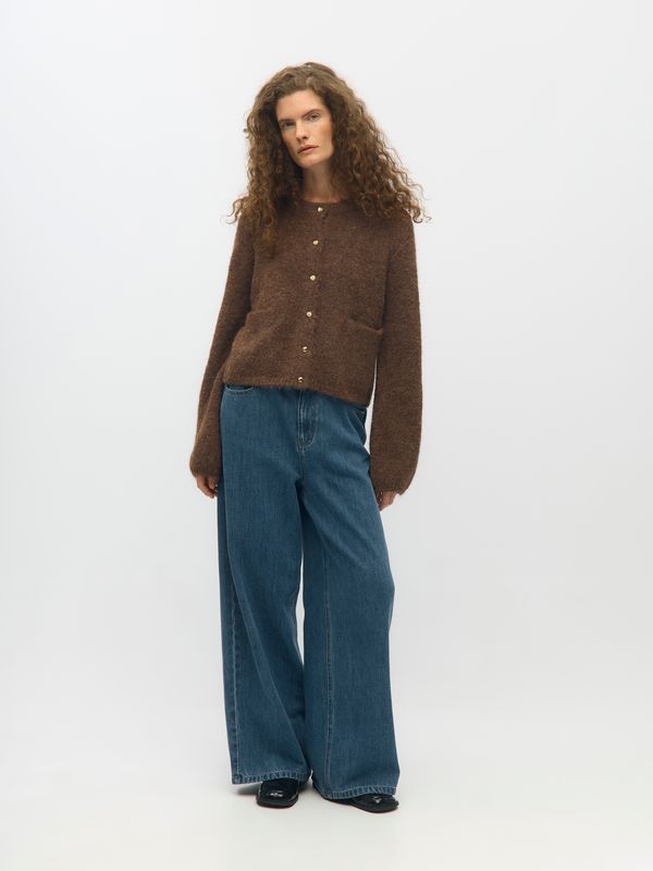 Object OBJSAGGIA RE L/S KNIT CARDIGAN NOOS Carafe/Melange 23046886