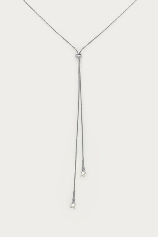 My Jewellery Necklace strings fine strass Silver MJ16988