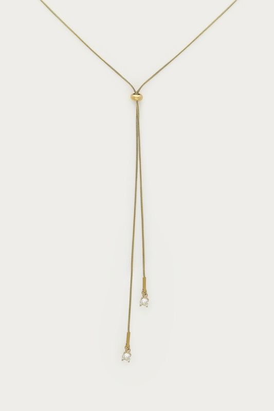 My Jewellery Necklace strings fine strass Gold MJ16988