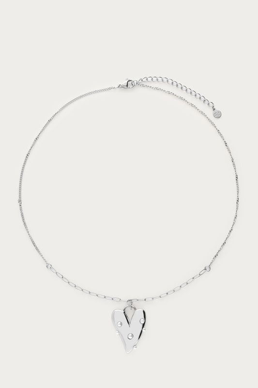 My Jewellery Necklace pearls & heart zilver MJ09242