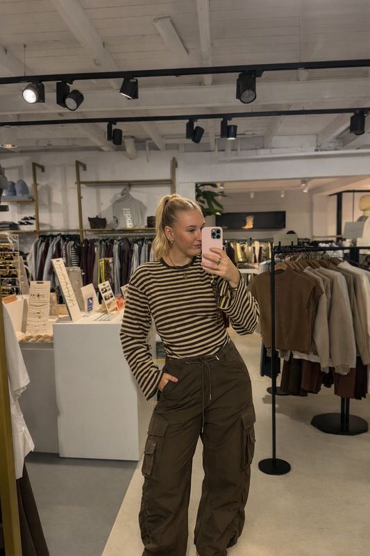 Ambika parachute ballon broek coffee Alix