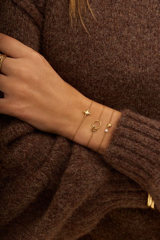 My Jewellery Bracelet open circles Gold MJ16902
