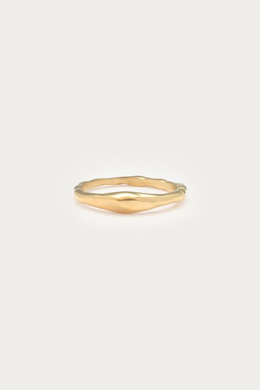 My Jewellery Ring organic hammered Gold MJ17031
