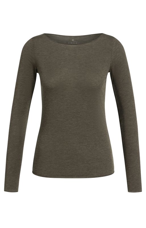 YaYa Top met lange mouwen SLATE BLACK BROWN ME 01-709439-609