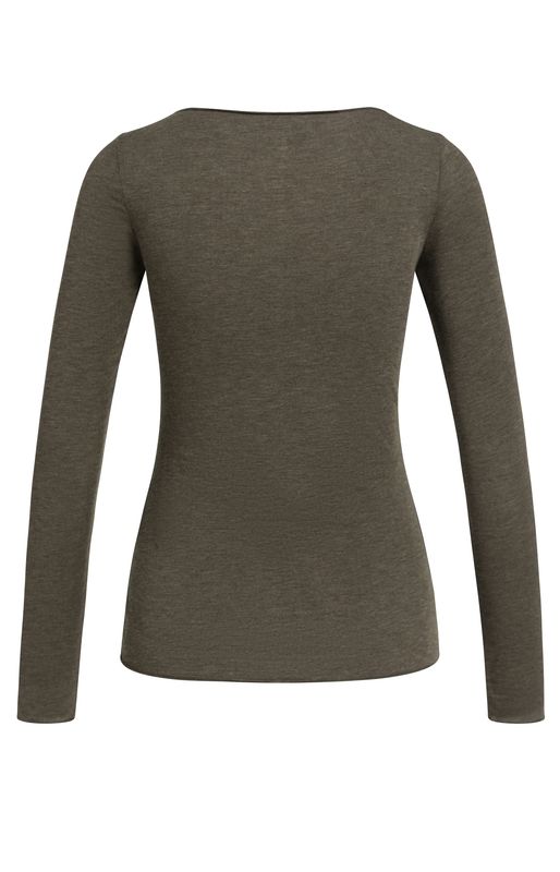 YaYa Top met lange mouwen SLATE BLACK BROWN ME 01-709439-609