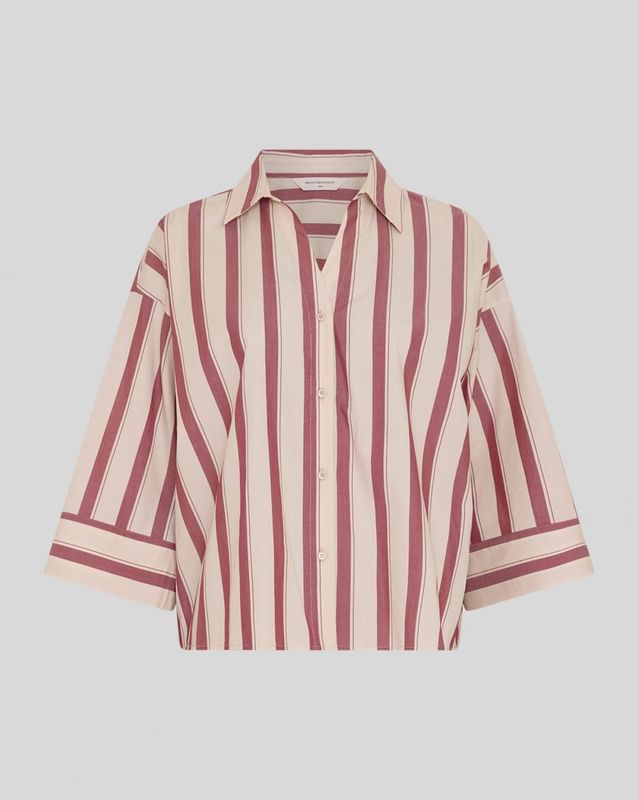 MSCH Copenhagen MSCHSusana Selmina 3 4 Shirt STP Rhodode Oatmeal 20152