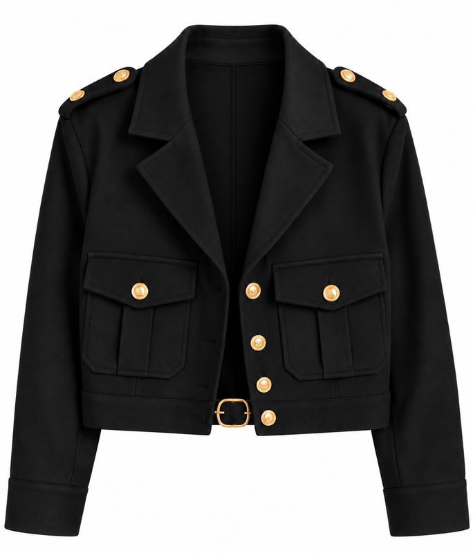 Ambika jacket met knopen black chao 26l606