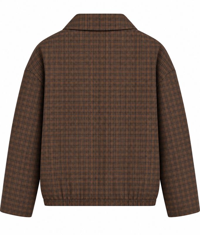 Ambika bomber jacket Coffee Black Plaid amelia-bomber