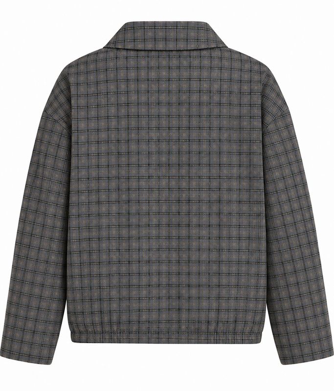 Ambika bomber jacket Blue Black Plaid amelia-bomber