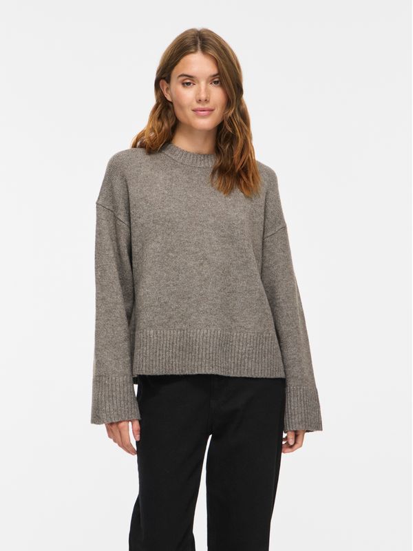 Vila VISIA L/S O-NECK KNIT PULLOVER Falcon/MELANGE 14120347