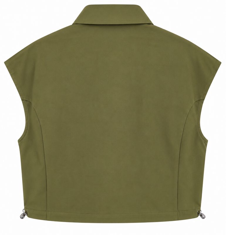 Ambika gilet met zakken green Kime