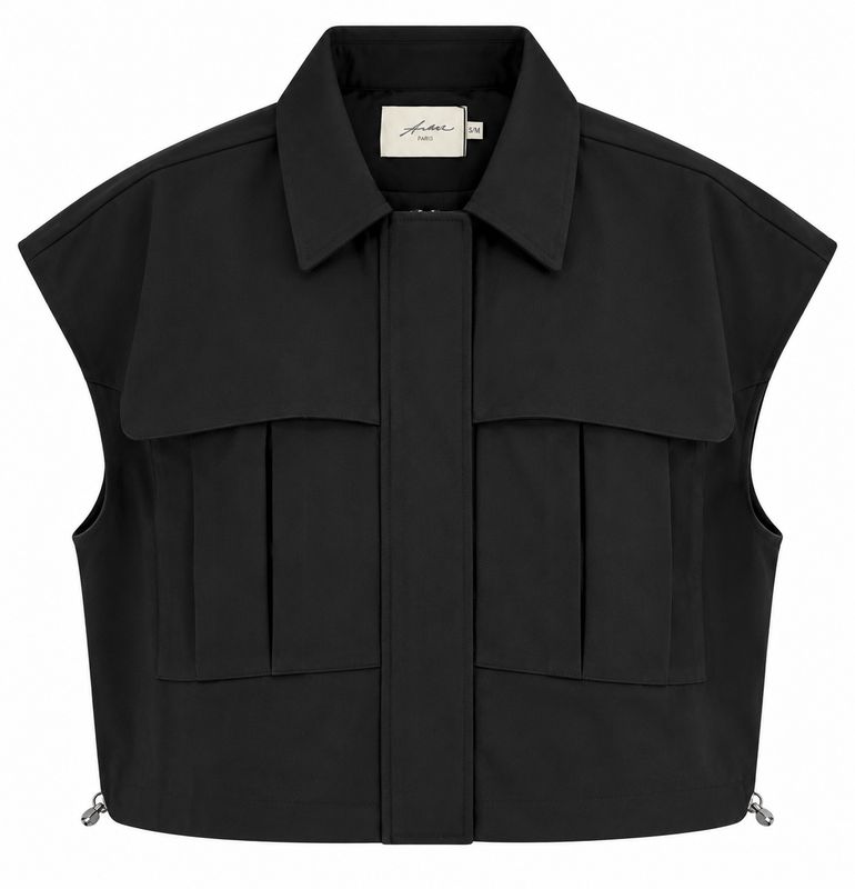 Ambika gilet met zakken black Kime