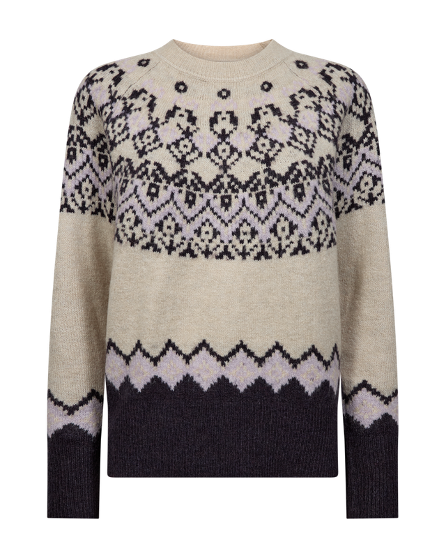 Freequent FQMERLA-PULLOVER Moonbeam w. Nightshade 211779