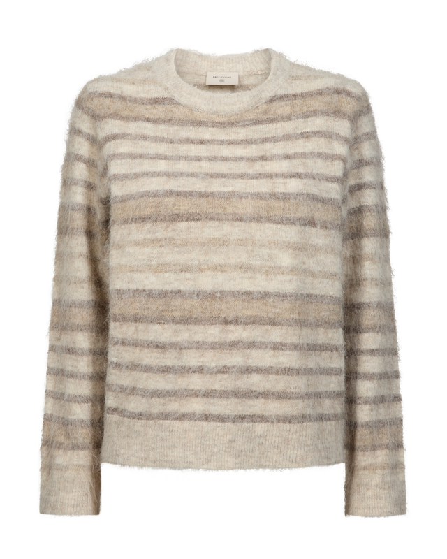 Freequent FQLIPPI-PULLOVER Moonbeam Mel w Oyster Grey Mel 211719