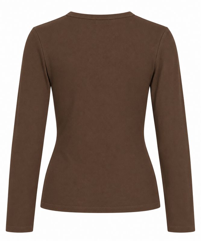 Ambika basic top l/s coffee Ada AO55-93