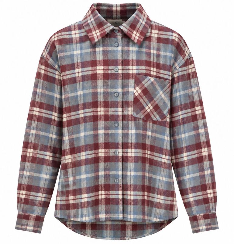 Ambika blouse ruit pink check Kristien