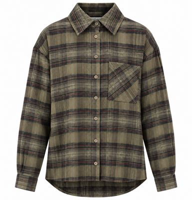 Ambika blouse ruit green check Kristien