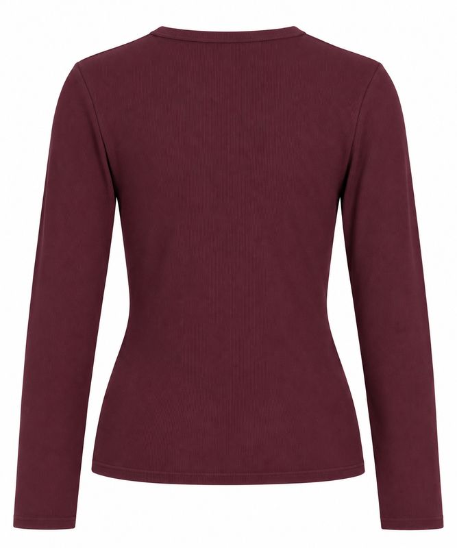 Ambika basic top l/s plum Ada AO55-93