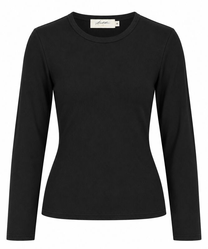 Ambika basic top l/s black Ada AO55-93