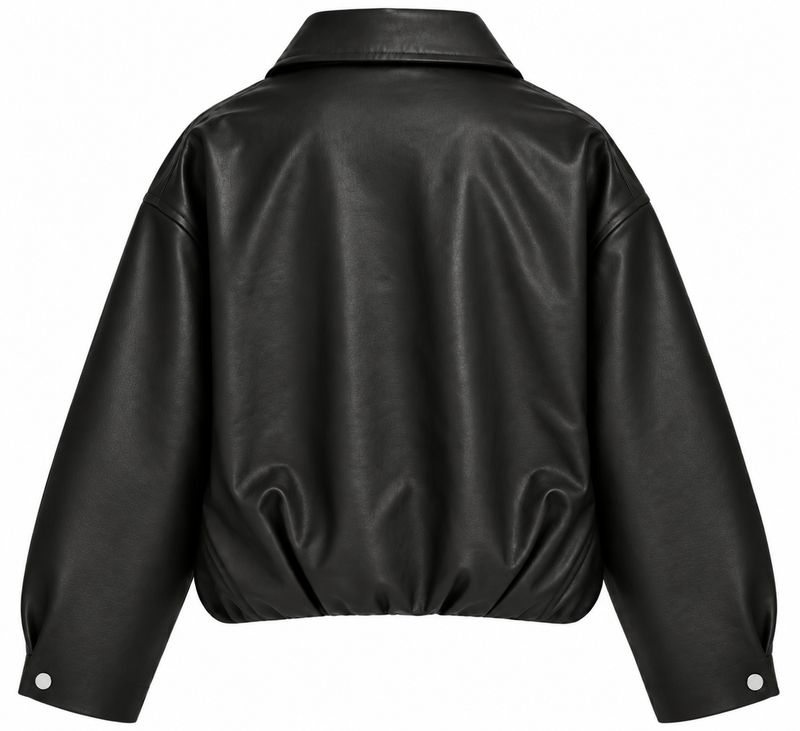 Ambika leather look jacket black Amelia-leather