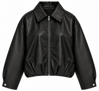Ambika leather look jacket black Amelia-leather