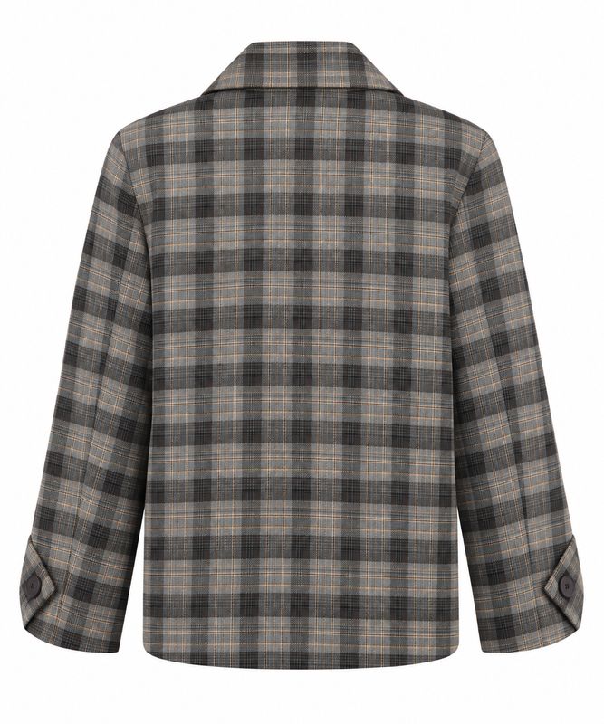 Nameless Blazer ruit Bruin check 51087